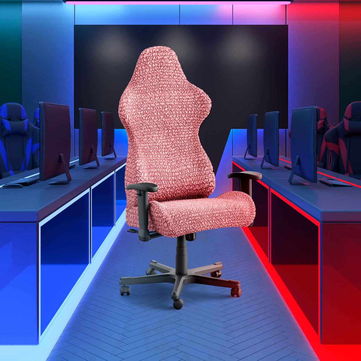 Office/ Gaming Chair Cover - Pink, Microfibra Collection