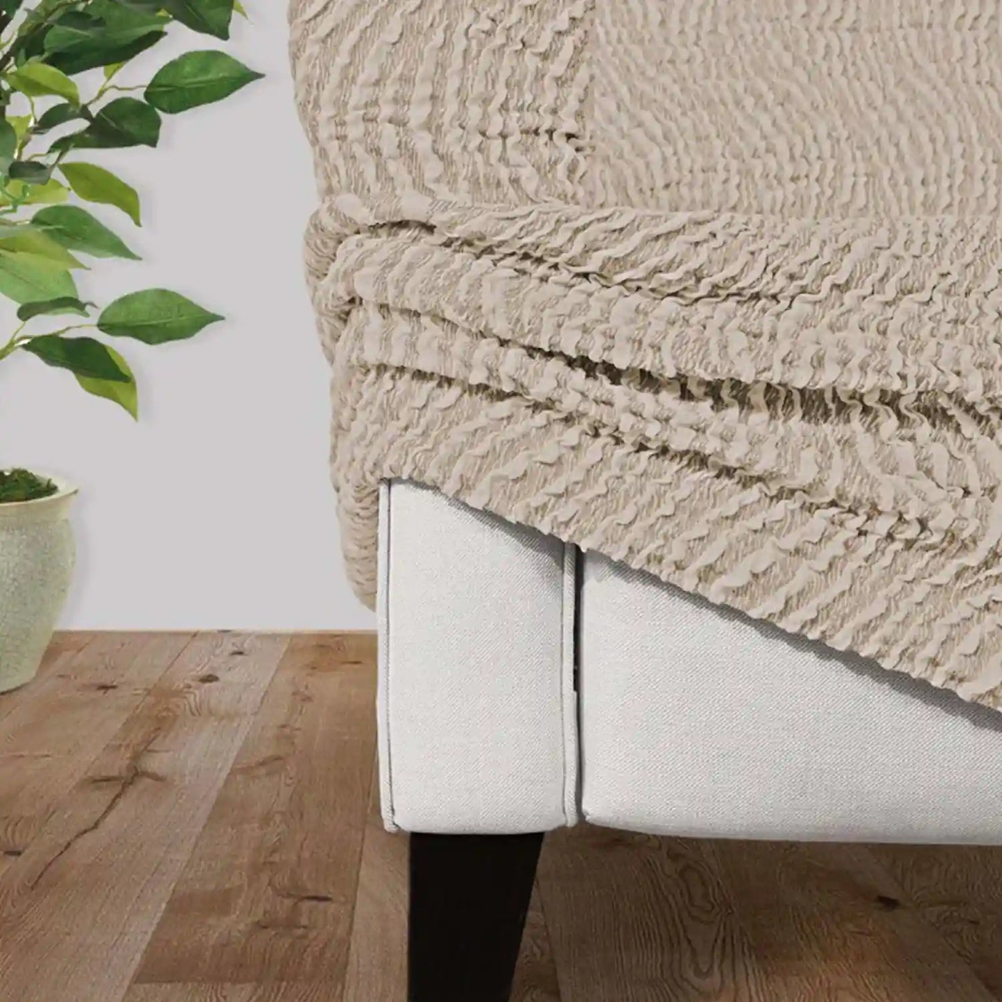 Footstool Cover - Vento, Jacquard 3D Collection