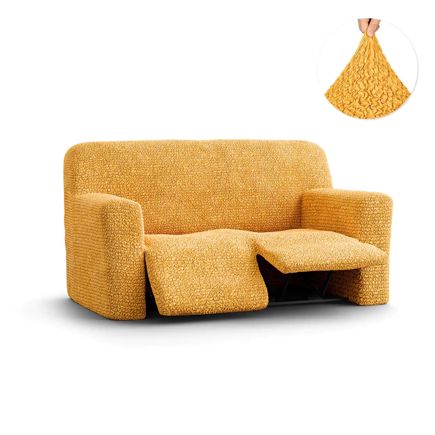2 Seater Recliner Sofa Cover - Mango, Microfibra