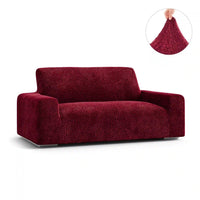 2 Seater Sofa Cover - Bordeaux, Velvet Collection