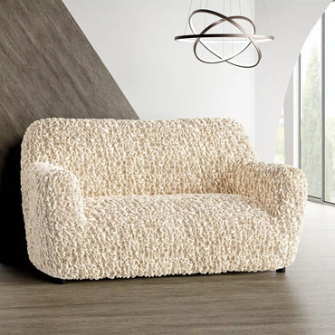 2 Seater Sofa Cover - Beige, Fuco Velvet