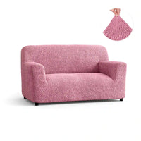 2 Seater Sofa Cover - Pink, Microfibra