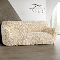 3 Seater Sofa Cover - Beige, Fuco Velvet