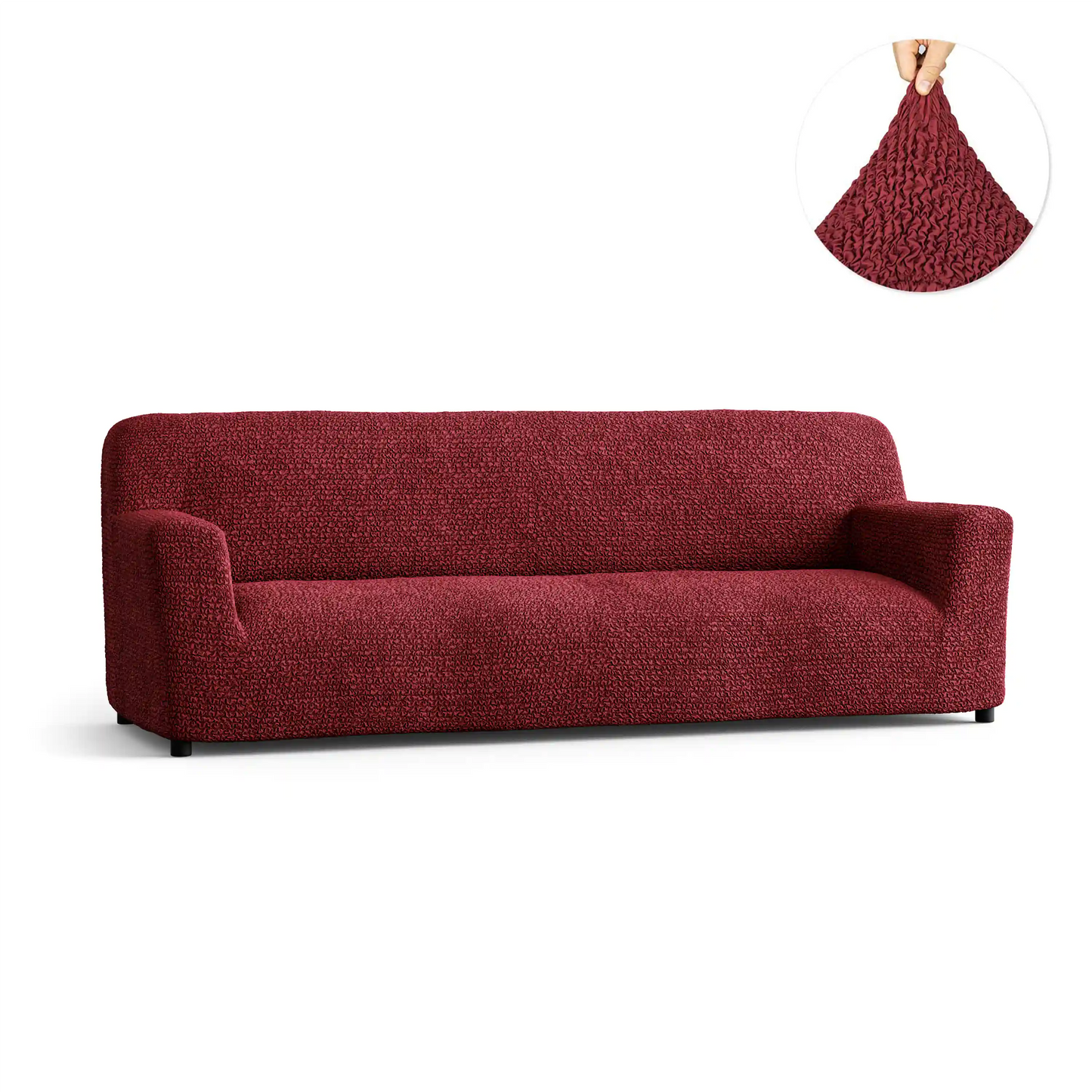 4 Seater Sofa Cover - Bordeaux, Microfibra Collection