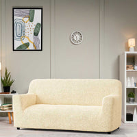 3 Seater Sofa Cover - Beige, Microfibra