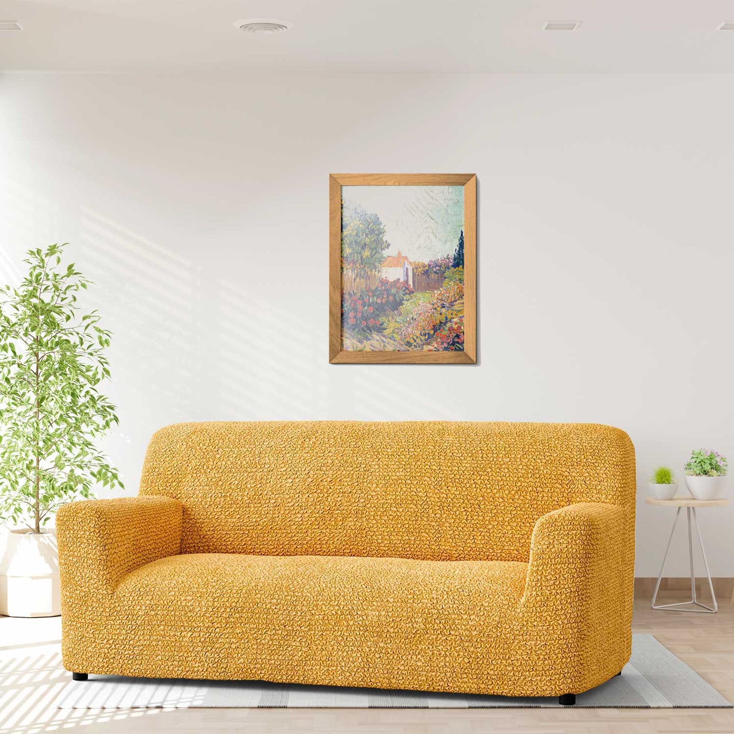 Housse de canapé 3 places - Mangue, Microfibre