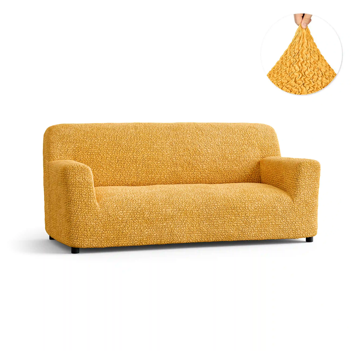 Housse de canapé 3 places - Mangue, Microfibre