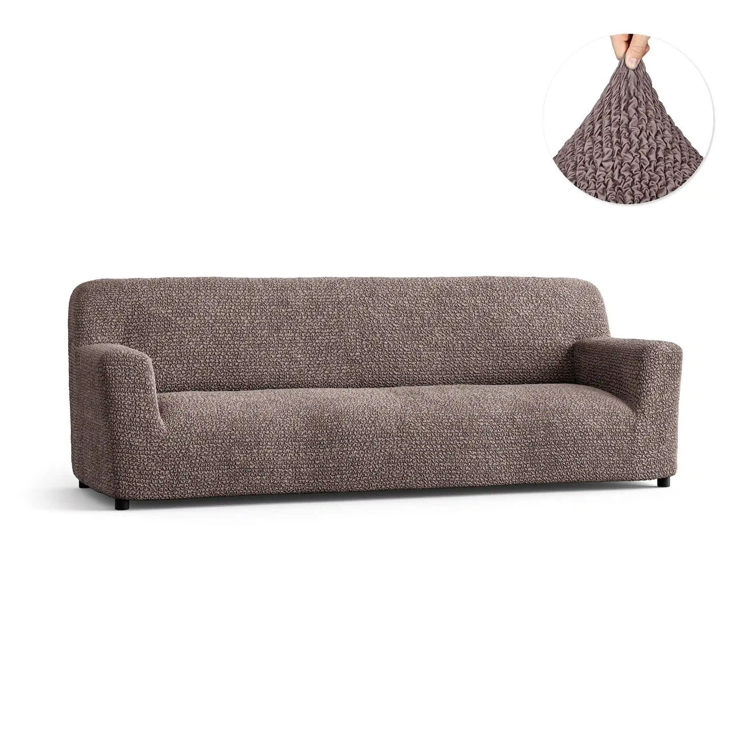 4 Seater Sofa Cover - Choco, Microfibra Collection