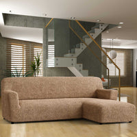 L-Shaped Sofa Cover (Right Chaise) - Latte, Microfibra Collection