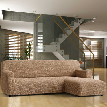 L-Shaped Sofa Cover (Right Chaise) - Latte, Microfibra Collection