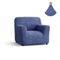 Housse de fauteuil - Bleu, Microfibre