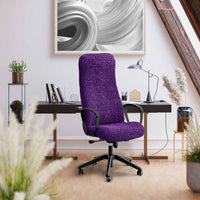 Housse de chaise de bureau/jeu - Violet, collection Microfibra
