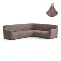 Corner Sofa Cover - Choco, Microfibra