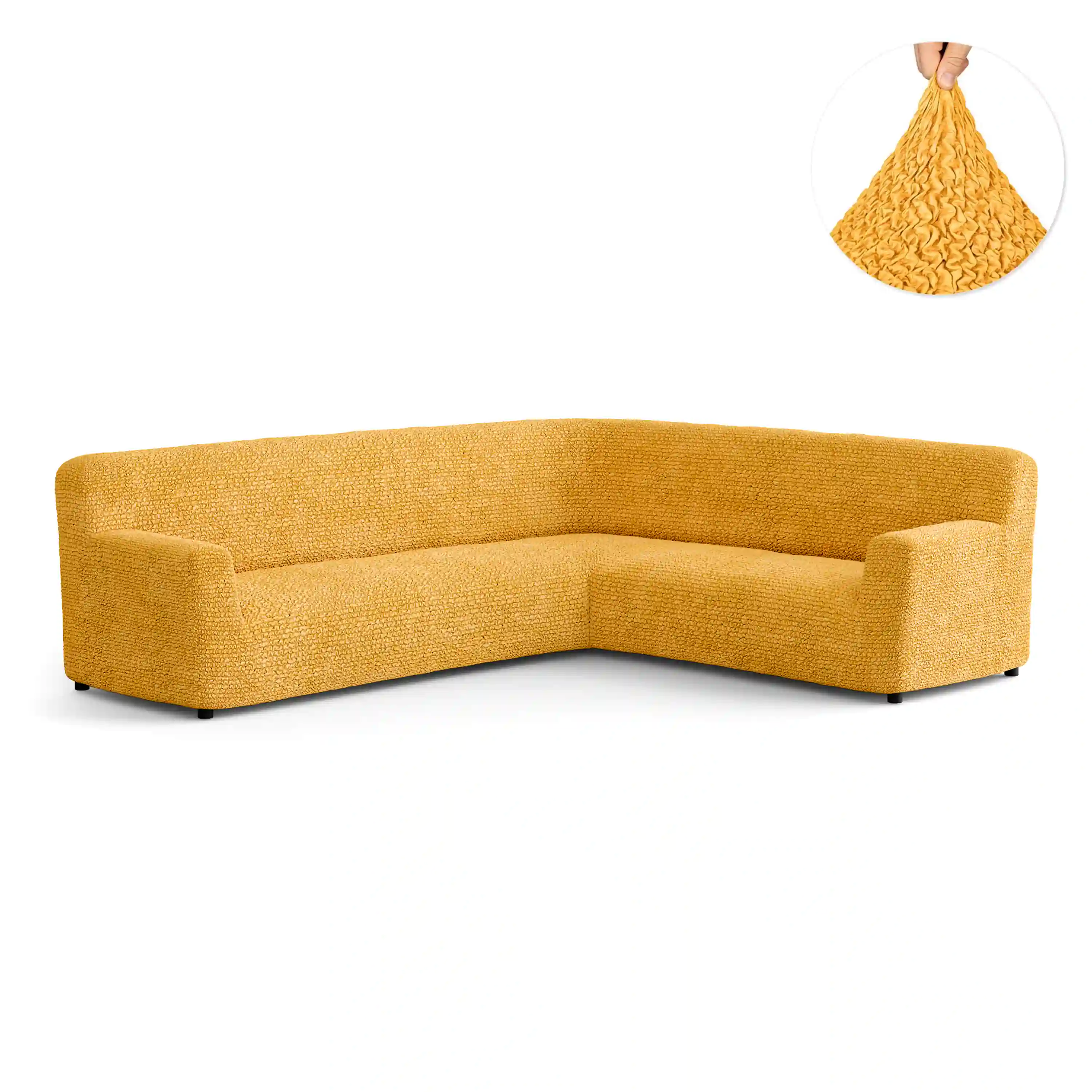 Corner Sofa Cover - Mango, Microfibra