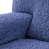 Housse de canapé inclinable 2 places - Bleu, Microfibre