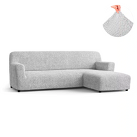 L-Shaped Sofa Cover (Right Chaise) - Pearl, Microfibra Collection