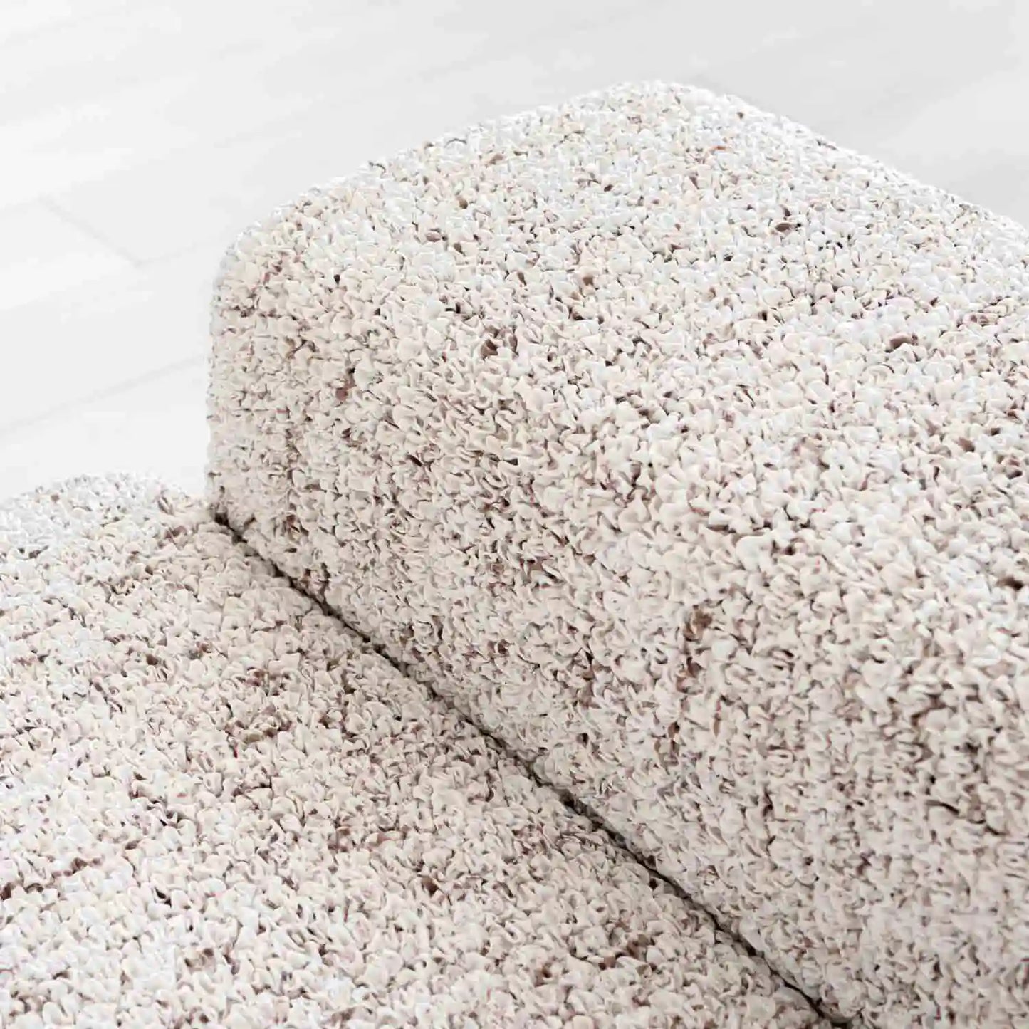 L-Shaped Sofa Cover (Right Chaise) - Vittoria White, Microfibra Printed Collection