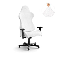 Housse de chaise de bureau/jeu - Blanc, collection Microfibra