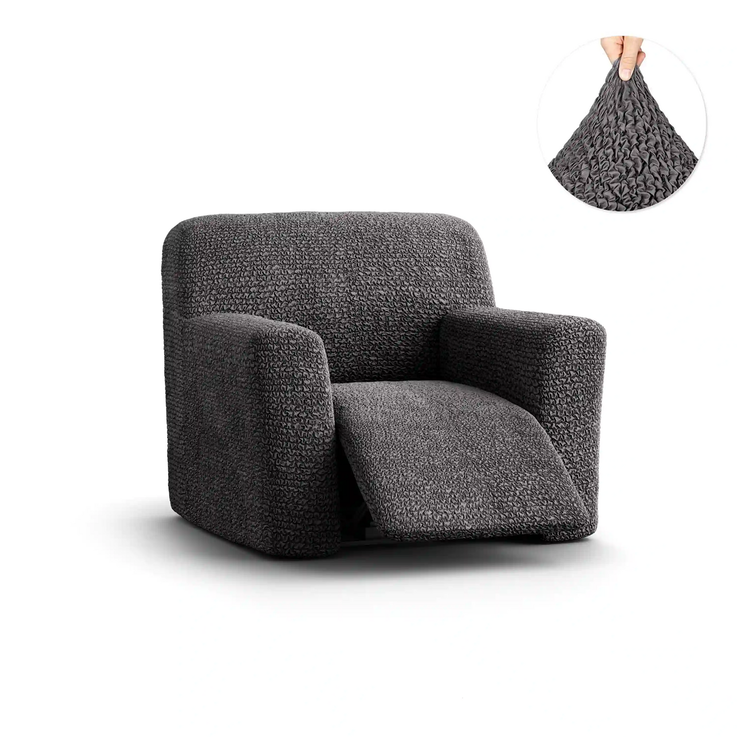 Recliner Chair Cover - Charcoal, Microfibra