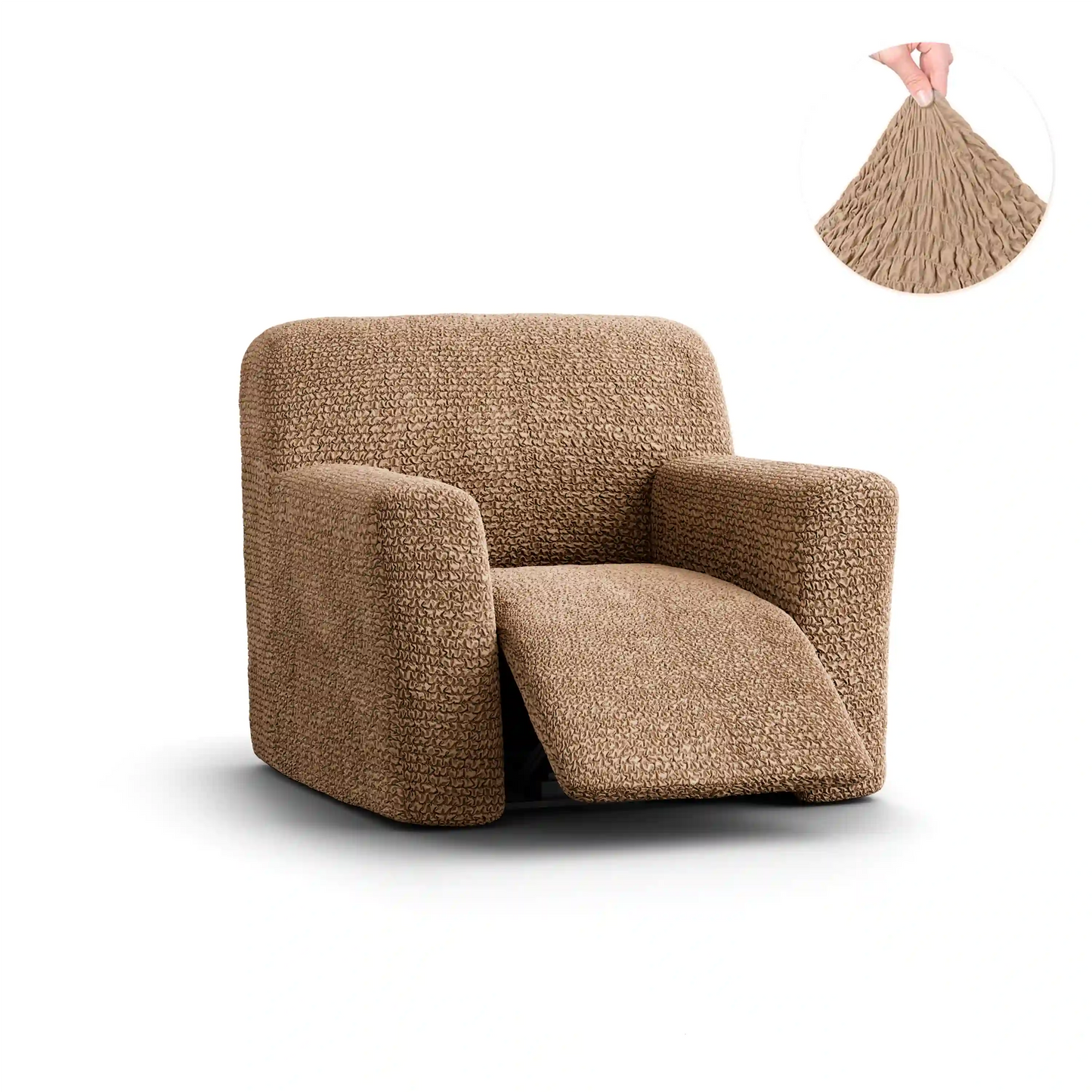 Housse pour fauteuil inclinable - Latte, microfibre