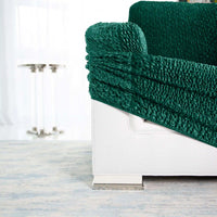 Corner Sofa Cover - Green, Velvet Collection