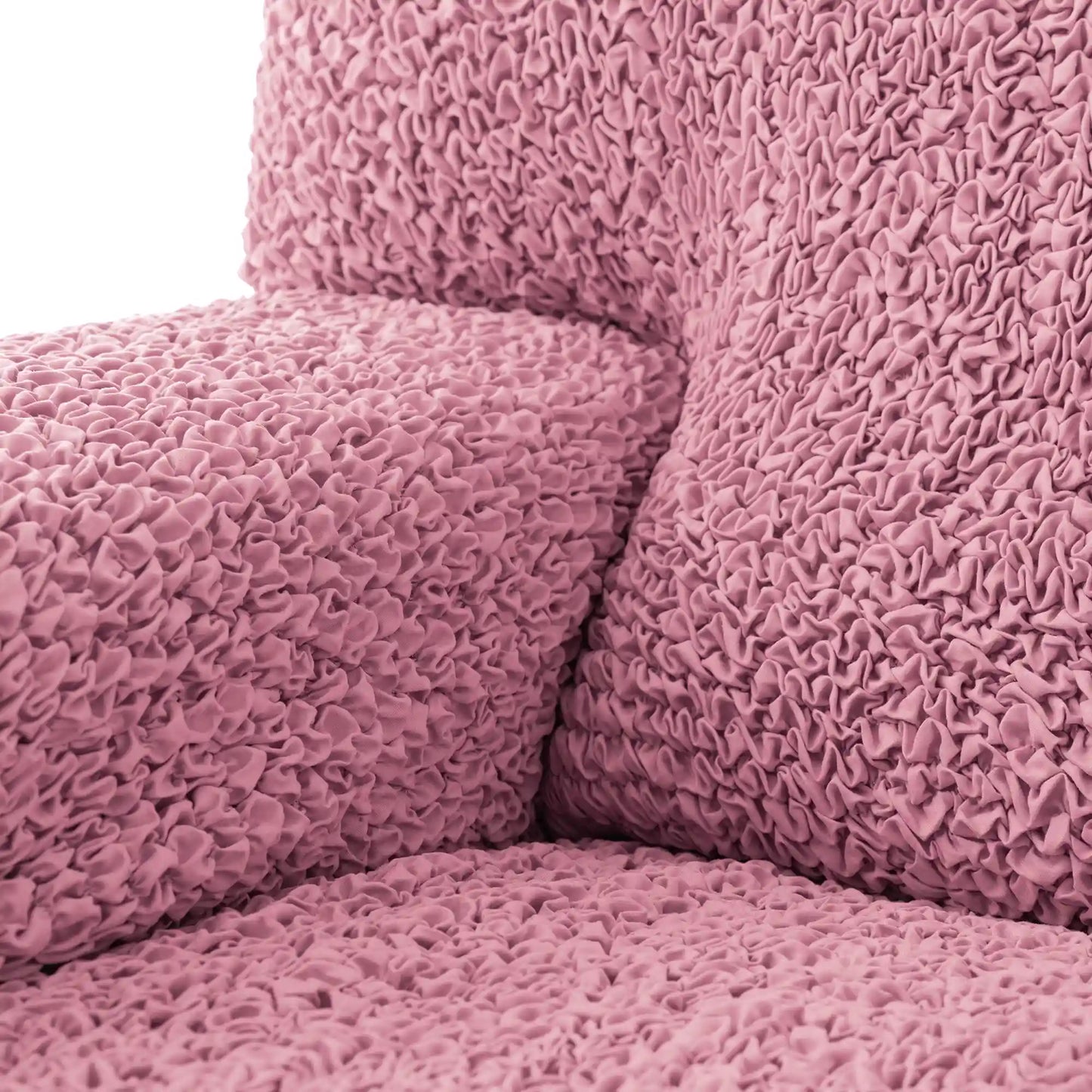 Housse de canapé 3 places - Rose, Microfibre