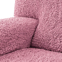 Housse pour canapé-lit futon sans accoudoirs - rose, microfibre