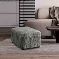 Footstool Cover - Universo Grey, Microfibra Printed