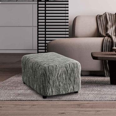 Footstool Cover - Universo Grey, Microfibra Printed