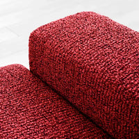 Footstool Cover - Vittoria Red, Microfibra Printed