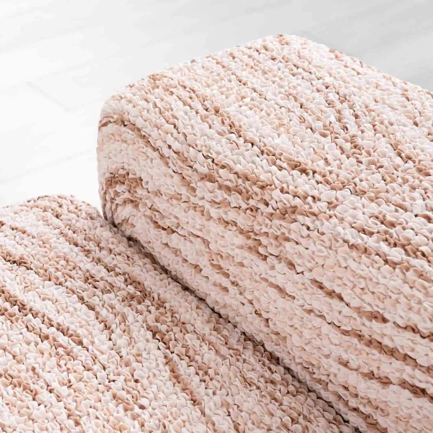 Housse de Canapé d'Angle - Universo Beige, Microfibre Imprimée