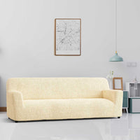 Housse de Canapé 4 Places - Beige, Collection Microfibre