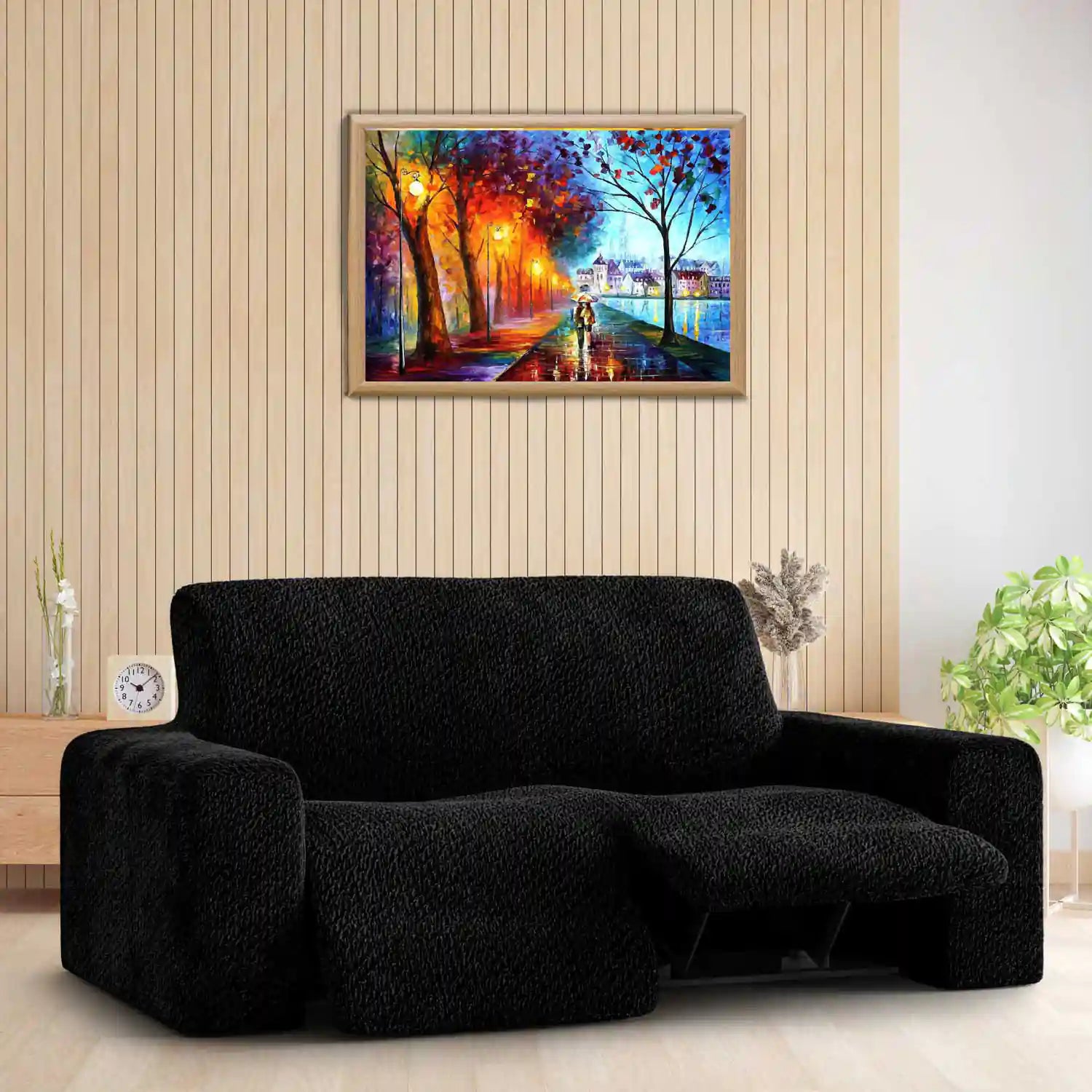 Black couch covers for recliners hotsell