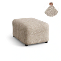 Footstool Cover - Vento, Jacquard 3D Collection