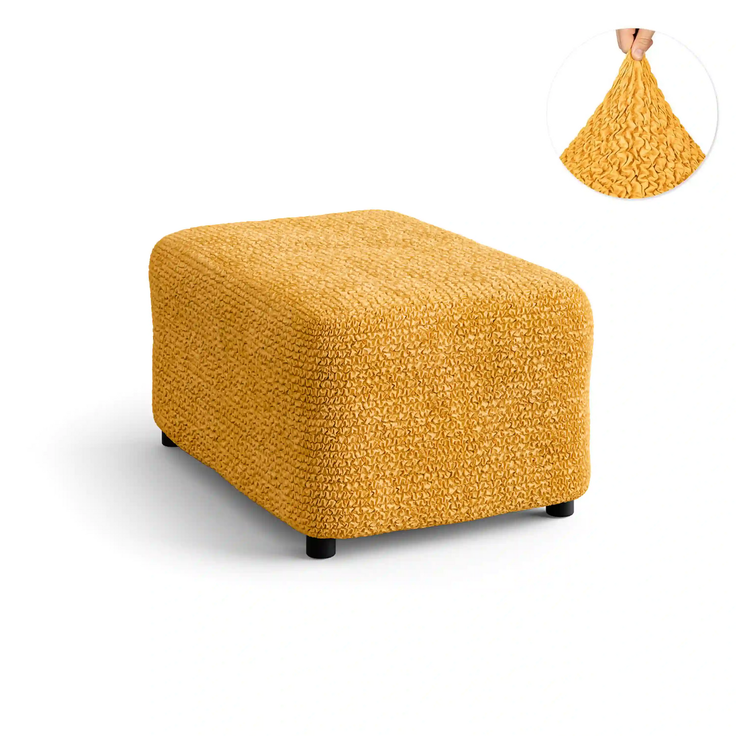 Footstool Cover - Mango, Microfibra