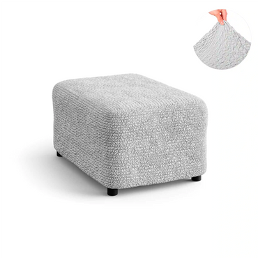 Footstool Cover - Pearl, Microfibra