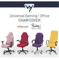 Office/ Gaming Chair Cover - Charcoal, Microfibra Collection
