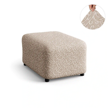 Footstool Cover - Arabesco, Jacquard 3D Collection