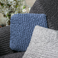 Set of 2 Microfibra Cushion Covers - Beige, Microfibra