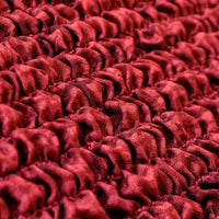 Housse de canapé en L (méridienne gauche) - Rouge Vittoria, collection imprimée en microfibre