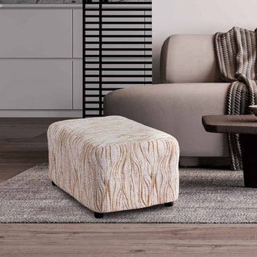 Footstool Cover - Universo Beige, Microfibra Printed